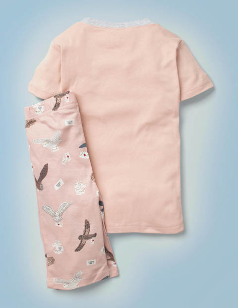 Pyjama court Harry Potter - Chouette avec courrier rose Provence poudré Pyjama court Harry Potter - Chouette avec courrier rose Provence poudré