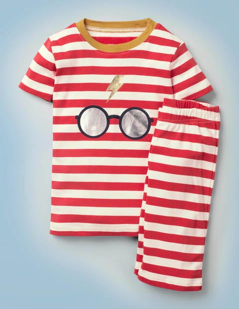 Harry Potter Short Pyjamas - Robin Red/Ivory Stripe Harry Potter Short Pyjamas - Robin Red/Ivory Stripe