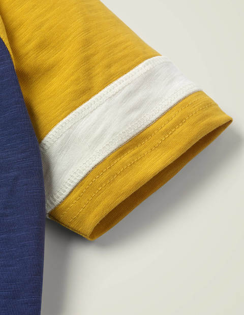 Gestreiftes Raglan-Shirt - Schuluniform-Navy Gestreiftes Raglan-Shirt - Schuluniform-Navy