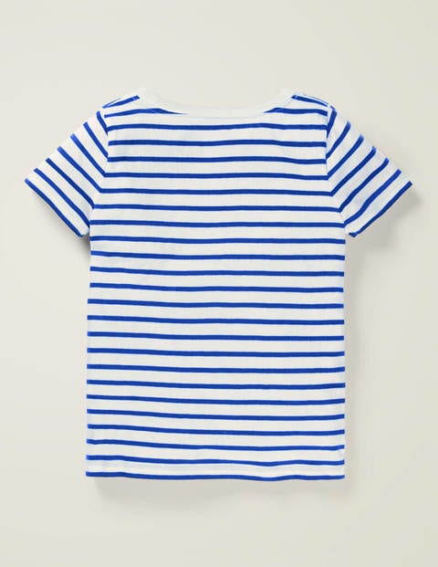 Sporty Chevron Stripe T-shirt - Brilliant Blue Multi Sporty Chevron Stripe T-shirt - Brilliant Blue Multi