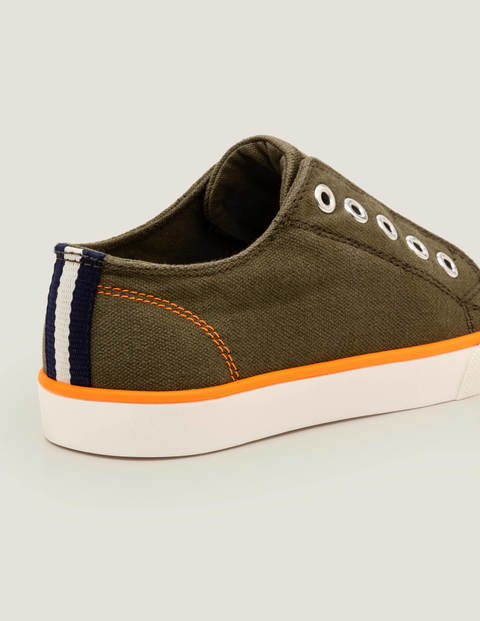 Leinenschuhe Ohne Schnürsenkel - Khaki Leinenschuhe Ohne Schnürsenkel - Khaki