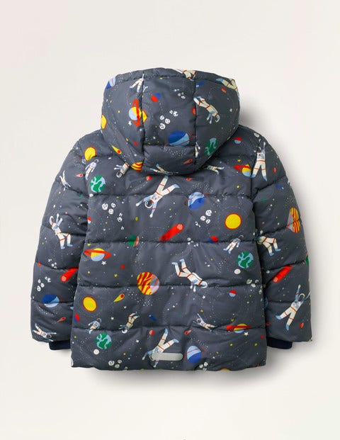 Shower-Resistant Padded Jacket - Dark Grey Space Shower-Resistant Padded Jacket - Dark Grey Space