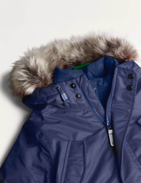 Parka imperméable cosy - Bleu marine universitaire Parka imperméable cosy - Bleu marine universitaire