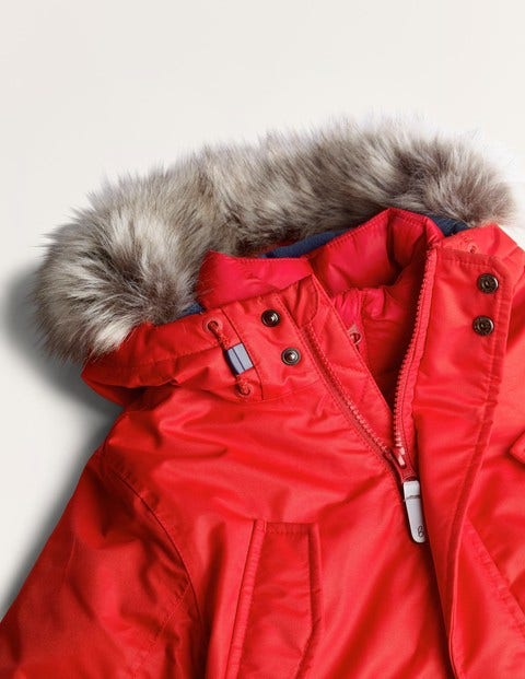 Parka imperméable cosy - Rockabilly Red Parka imperméable cosy - Rockabilly Red