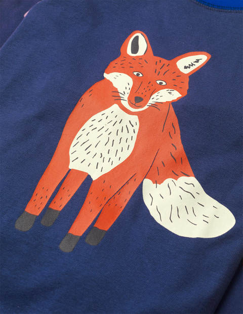 Cosy Long John Pajamas - Starboard Blue Forest Friends Cosy Long John Pajamas - Starboard Blue Forest Friends