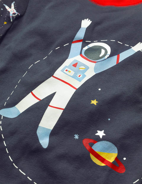 Cosy Long John Pyjamas - Dark Grey Astronaut Cosy Long John Pyjamas - Dark Grey Astronaut