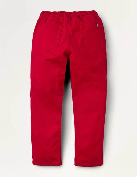 Relaxed Slim Pull-on Trousers - Royal Red Relaxed Slim Pull-on Trousers - Royal Red