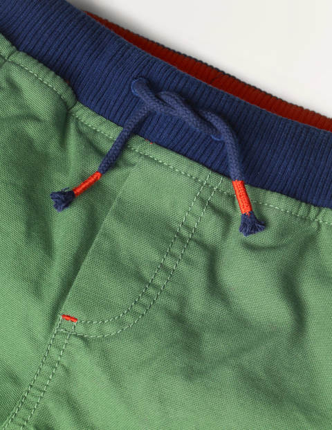 Rib Waist Appliqué Trousers - Rosemary Green Rib Waist Appliqué Trousers - Rosemary Green