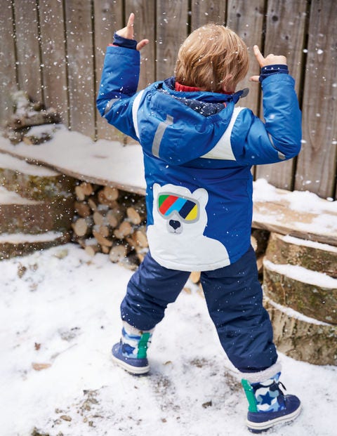 All-weather Waterproof Jacket - Bright Blue Polar Bear All-weather Waterproof Jacket - Bright Blue Polar Bear