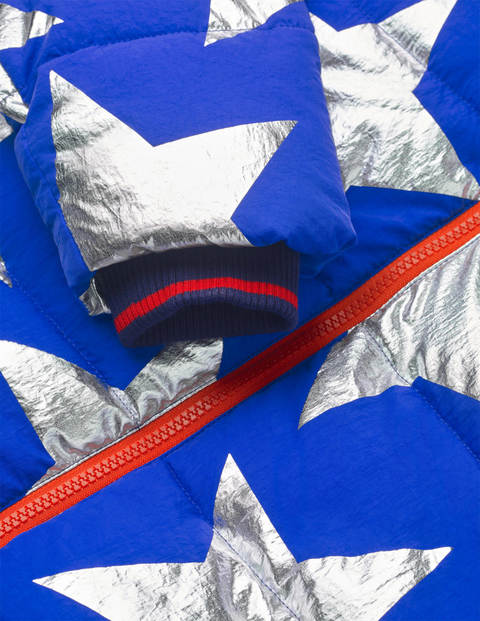 Cosy 2-in-1 Padded Jacket - Brilliant Blue Metallic Star Cosy 2-in-1 Padded Jacket - Brilliant Blue Metallic Star