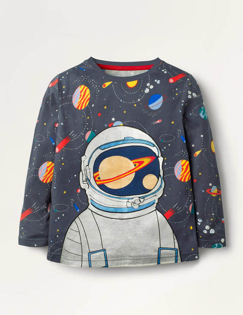 Shiny Astronaut T-shirt - Charcoal Space Astronaut Shiny Astronaut T-shirt - Charcoal Space Astronaut