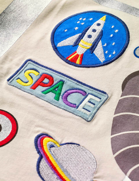 Appliqué Astronaut T-shirt - Ivory Astronaut Appliqué Astronaut T-shirt - Ivory Astronaut