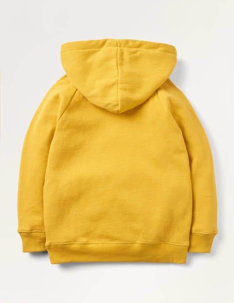 Patch Appliqué Hoodie - Honeycomb Yellow HIghland Cow Patch Appliqué Hoodie - Honeycomb Yellow HIghland Cow