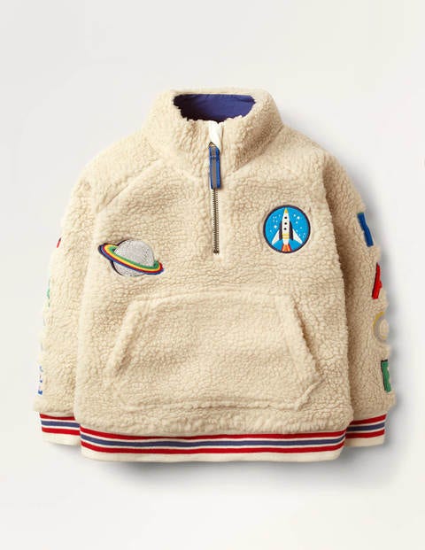 Borg Space Half-zip Sweatshirt - Oatmeal Borg Space Half-zip Sweatshirt - Oatmeal
