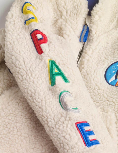 Borg Space Half-zip Sweatshirt - Oatmeal Borg Space Half-zip Sweatshirt - Oatmeal