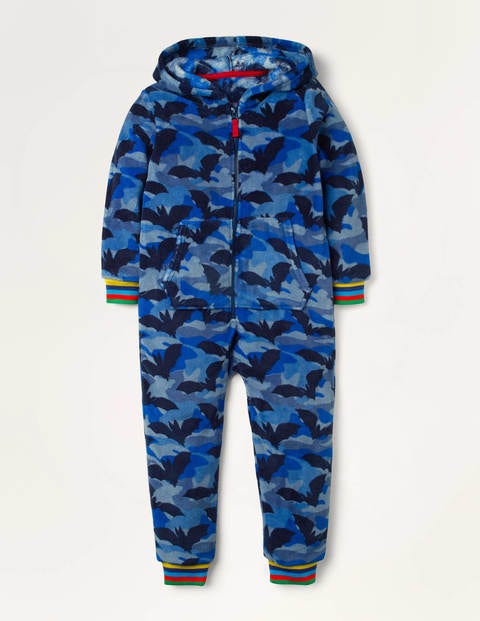 Cosy Fleece All-In-One - Blues Batouflage Cosy Fleece All-In-One - Blues Batouflage