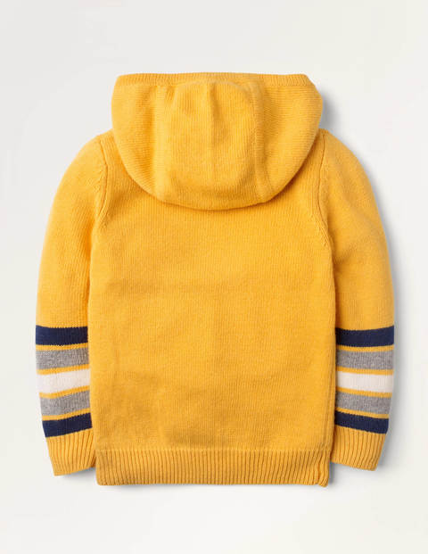 Knitted Stripe Hoodie - Honeycomb Yellow Knitted Stripe Hoodie - Honeycomb Yellow