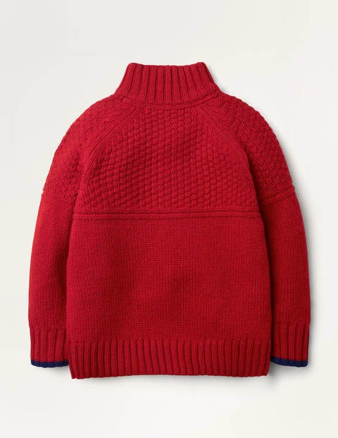 Half Zip Sweater - Rockabilly Red Half Zip Sweater - Rockabilly Red