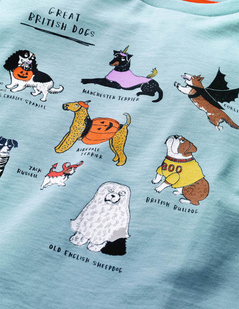 Animal Names T-shirt - Frost Blue Dogs Animal Names T-shirt - Frost Blue Dogs