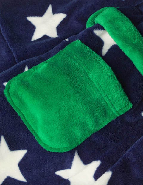 Cosy Dressing Gown - College Navy Star Cosy Dressing Gown - College Navy Star