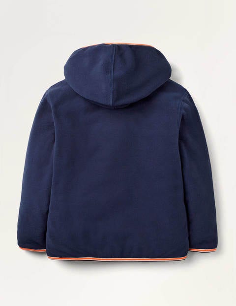 Cosy Reversible Zip-up Hoodie - College Navy/Orange Sunset Cosy Reversible Zip-up Hoodie - College Navy/Orange Sunset