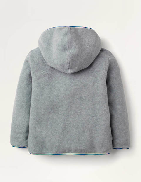 Cosy Reversible Zip-up Hoodie - Grey Marl/Multi Camo Cosy Reversible Zip-up Hoodie - Grey Marl/Multi Camo