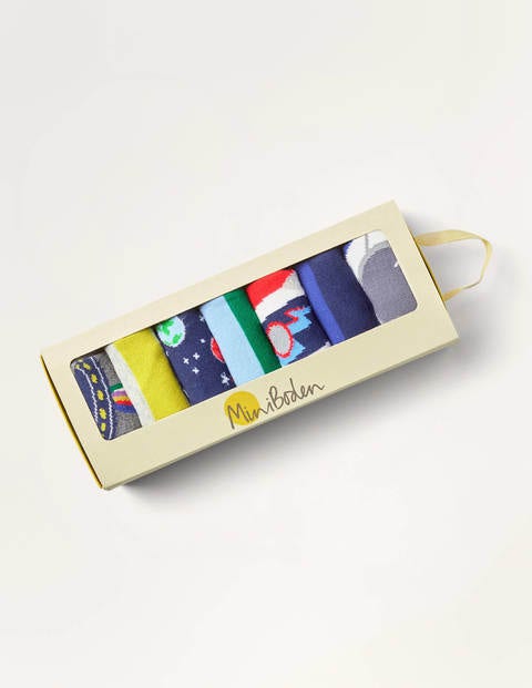 Box mit Socken im 7er-Pack - Bunt, Weltall Box mit Socken im 7er-Pack - Bunt, Weltall