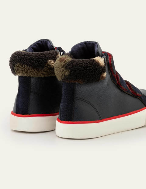 Gemütliche hochgeschnittene Schuhe - Schuluniform-Navy Gemütliche hochgeschnittene Schuhe - Schuluniform-Navy