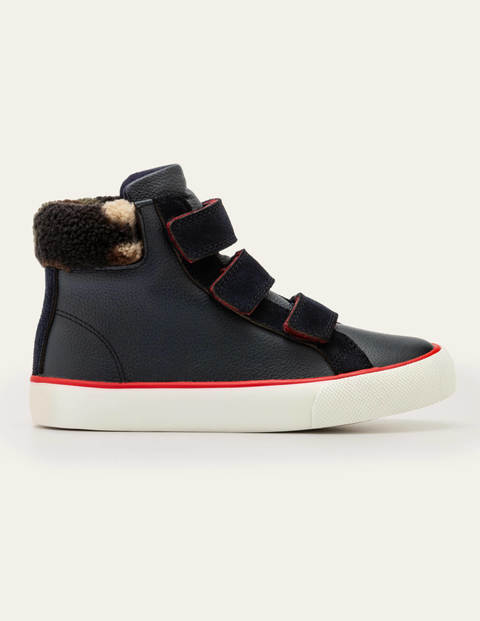 Gemütliche hochgeschnittene Schuhe - Schuluniform-Navy Gemütliche hochgeschnittene Schuhe - Schuluniform-Navy