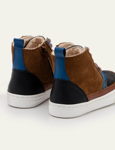 Leather Lace Up Boots - Multi Leather Lace Up Boots - Multi