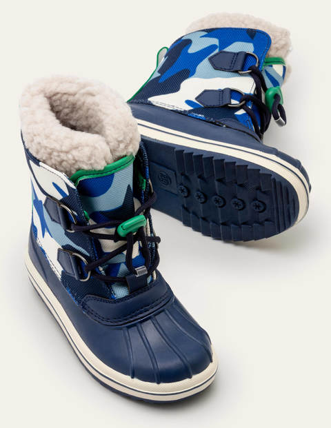 Stiefel für jedes Wetter - Blitzblau, Stern-Camouflage Stiefel für jedes Wetter - Blitzblau, Stern-Camouflage