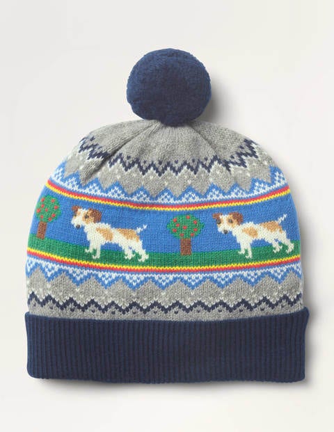 Cosy Fair Isle Hat - Grey Marl Cosy Fair Isle Hat - Grey Marl
