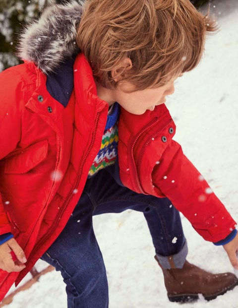 Parka imperméable cosy - Rockabilly Red Parka imperméable cosy - Rockabilly Red