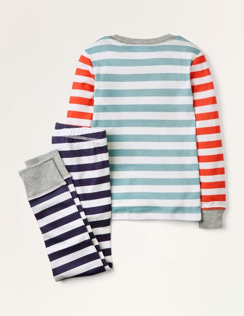 Bequemer langer Schlafanzug - Schuluniform-Navy, Mustermix Bequemer langer Schlafanzug - Schuluniform-Navy, Mustermix