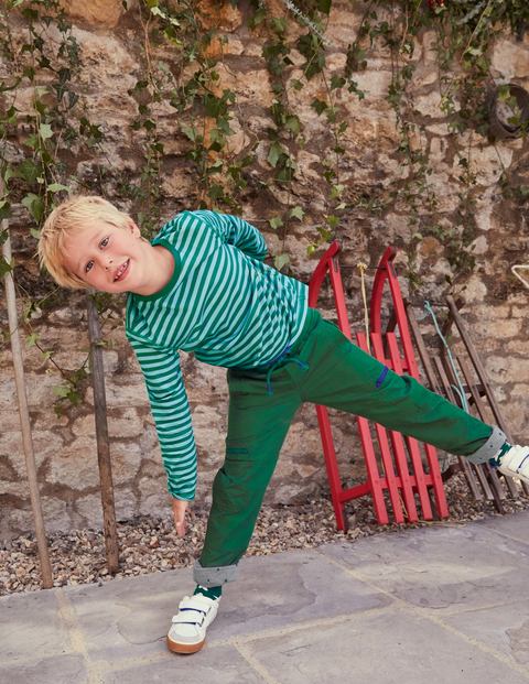 Cosy Lined Cargo Pants - Forest Green Cosy Lined Cargo Pants - Forest Green