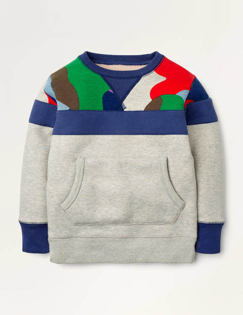 Cosy Shaggy-lined Sweatshirt - Grey Marl Cosy Shaggy-lined Sweatshirt - Grey Marl