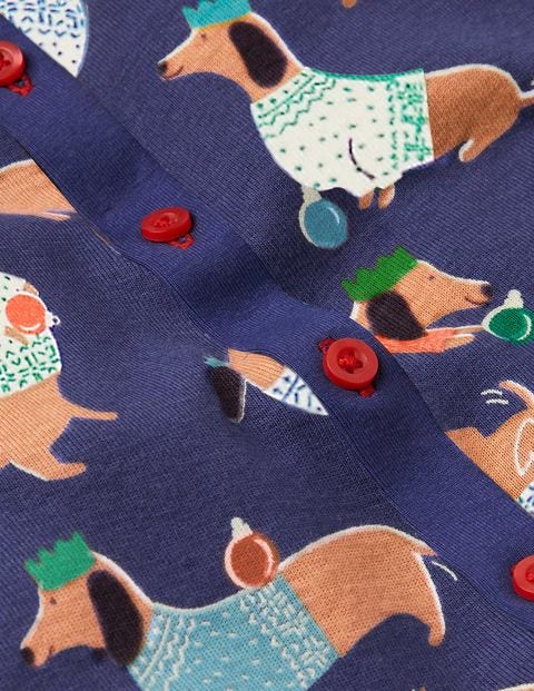 Cosy All-in-one Pyjamas - Starboard Blue Sausage Dogs Cosy All-in-one Pyjamas - Starboard Blue Sausage Dogs