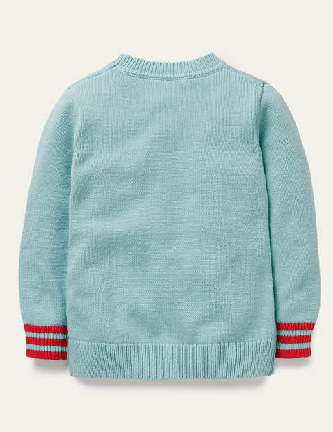 Weihnachtlicher Pullover mit Tieren - Eisblau, Rentiere Weihnachtlicher Pullover mit Tieren - Eisblau, Rentiere