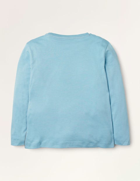 T-Shirt mit weihnachtlichem Motiv - Eisblau, Kleinbus T-Shirt mit weihnachtlichem Motiv - Eisblau, Kleinbus