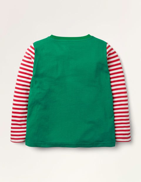 Fröhliches Weihnachts-T-Shirt - Waldgrün, Weihnachtsmann Fröhliches Weihnachts-T-Shirt - Waldgrün, Weihnachtsmann