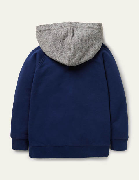 Shaggy-lined Dino Hoodie - Starboard Blue Dinosaur Shaggy-lined Dino Hoodie - Starboard Blue Dinosaur