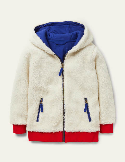 Cosy Borg Zip-up Hoodie - Ivory Cosy Borg Zip-up Hoodie - Ivory