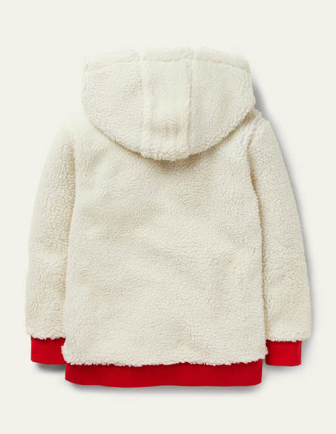Cosy Borg Zip-up Hoodie - Ivory Cosy Borg Zip-up Hoodie - Ivory