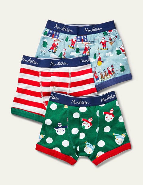 Christmas Boxers 3 Pack - Festive Multi Christmas Boxers 3 Pack - Festive Multi