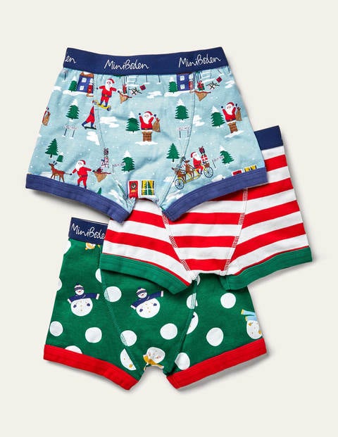 Christmas Boxers 3 Pack - Festive Multi Christmas Boxers 3 Pack - Festive Multi