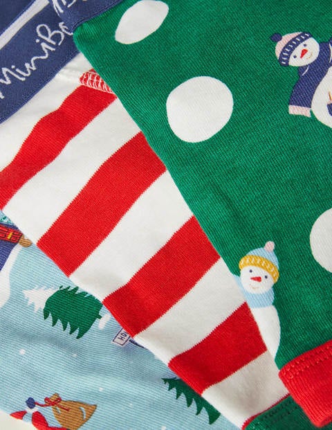 Christmas Boxers 3 Pack - Festive Multi Christmas Boxers 3 Pack - Festive Multi