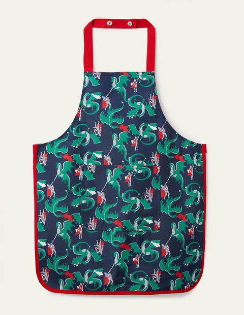 Printed Apron - College Navy Printed Apron - College Navy