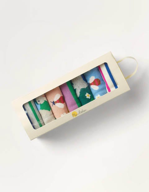 Box mit Socken im 7er-Pack - Regenbogenszene Box mit Socken im 7er-Pack - Regenbogenszene