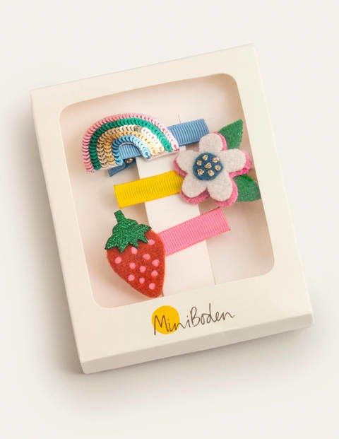 Haarclips im 3er-Pack - Ländliches Grün/Bunt Haarclips im 3er-Pack - Ländliches Grün/Bunt