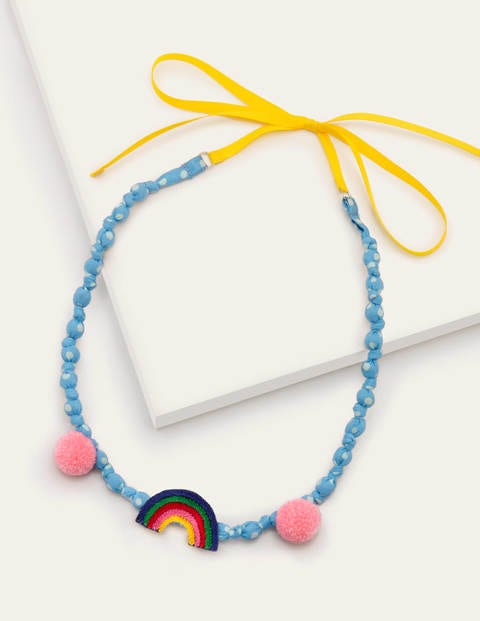 Collier en tissu - Arc-en-ciel multi Collier en tissu - Arc-en-ciel multi